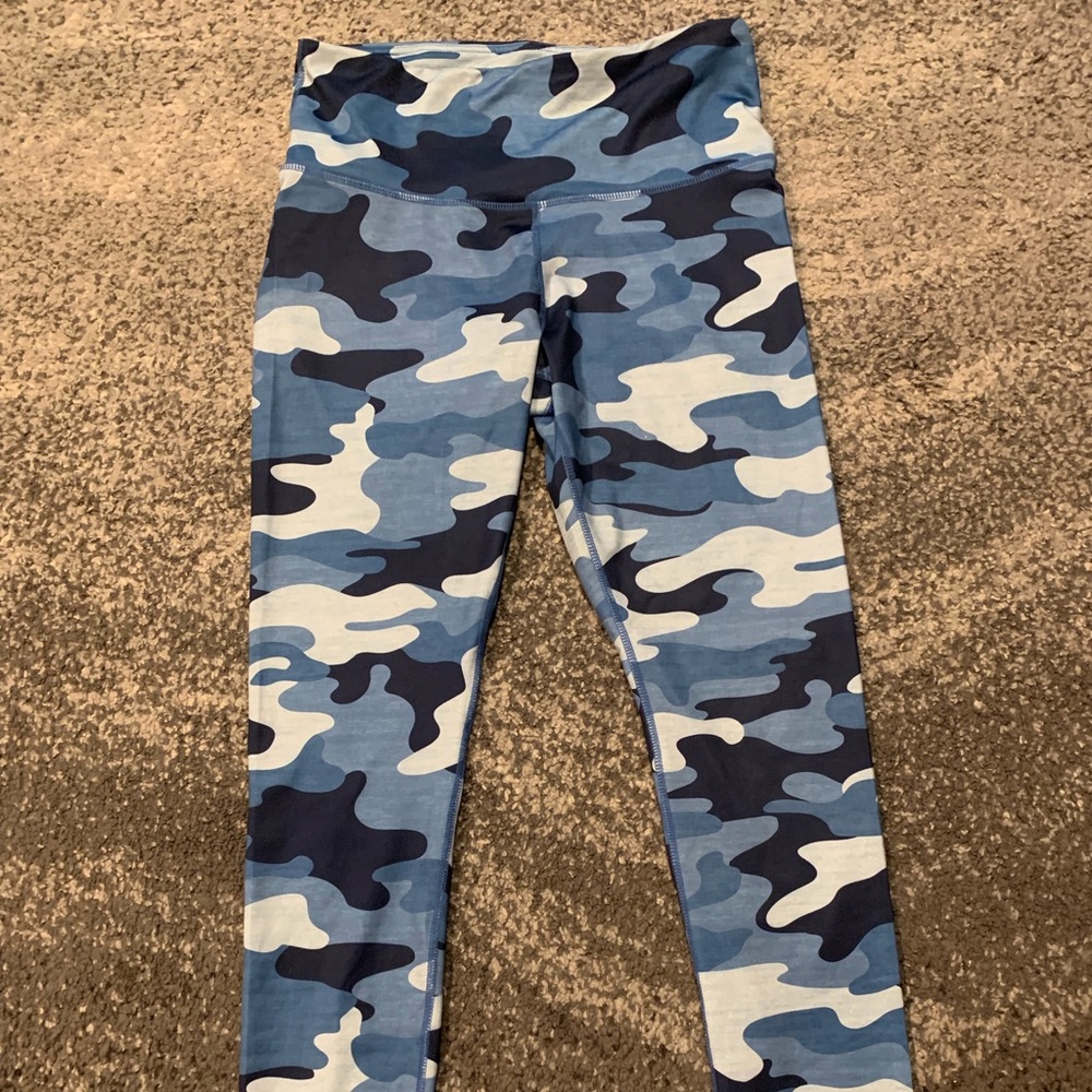 Reebok blue camo leggings